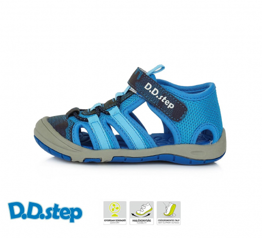 DD STEP - letní boty, sportovní sandály G065, BERMUDA BLUE
