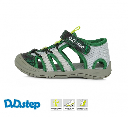 DD STEP - letní boty, sportovní sandály G065, EMERALD