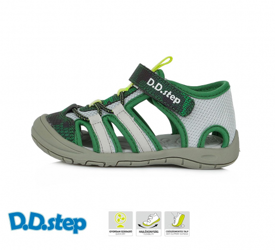 DD STEP - letní boty, sportovní sandály G065, EMERALD