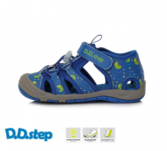 DD STEP - letní boty, sportovní sandály G065, BERMUDA BLUE
