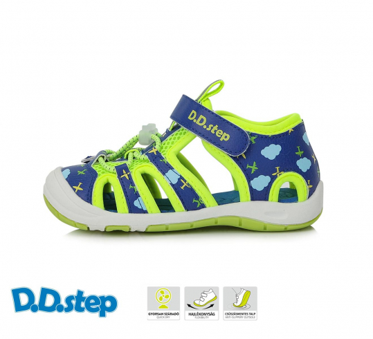 DD STEP - letní boty, sportovní sandály G065, CALYPSO SKY