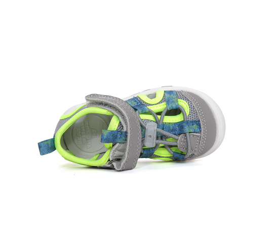 DD STEP - letní boty, sportovní sandály G065, DOVE GREY