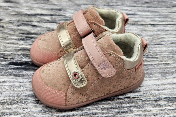 GARVALÍN - zimní barefootové boty s membránou LAMINADO WOOD (růžová)