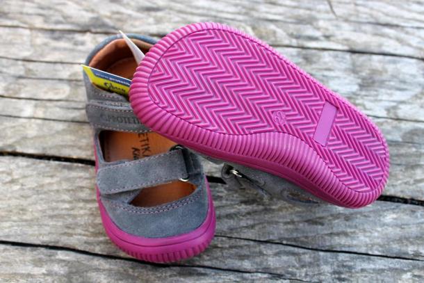 PROTETIKA - kožená letní barefoot obuv/ sandálky BERG, Grey