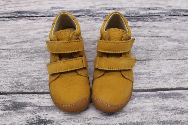 RICOSTA - nízké kožené barefoot boty TONY Senf