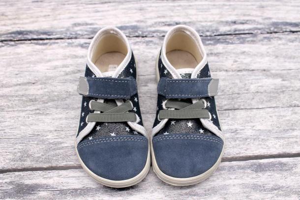 JONAP - barefoot obuv B15 AIRY plátěnky, MODRÁ HVĚZDA