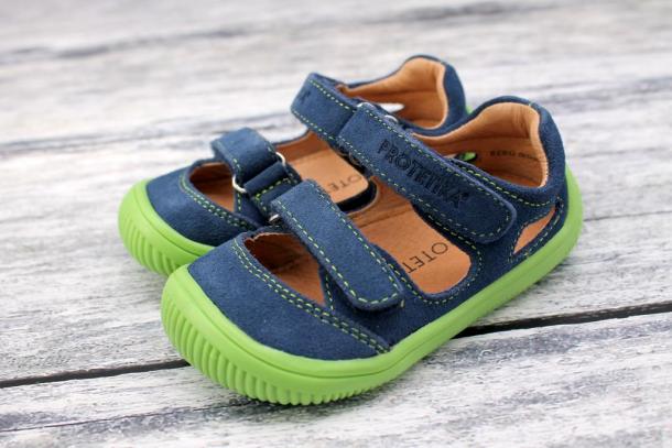 PROTETIKA - kožená letní barefoot obuv/ sandálky BERG DENIM