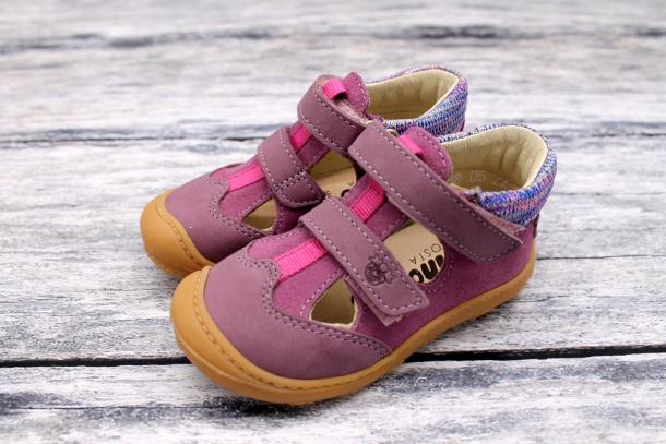 RICOSTA - letní kožené barefoot boty EBI Purple