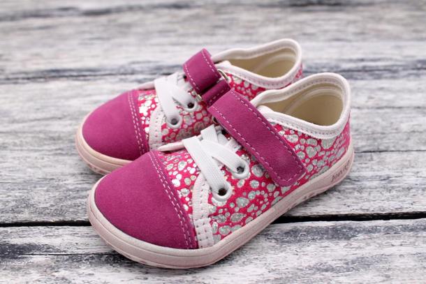 JONAP - barefoot obuv B15 AIRY SLIM plátěnky, RŮŽOVÁ