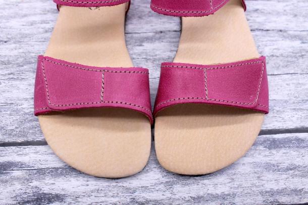 PROTETIKA - BELITA kožené barefoot sandále, RŮŽOVÁ