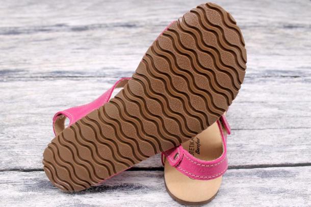 PROTETIKA - BELITA kožené barefoot sandále, RŮŽOVÁ