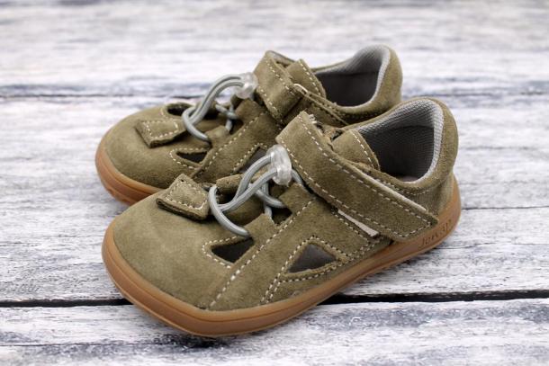 JONAP - barefoot sandálky B9/S, KHAKI