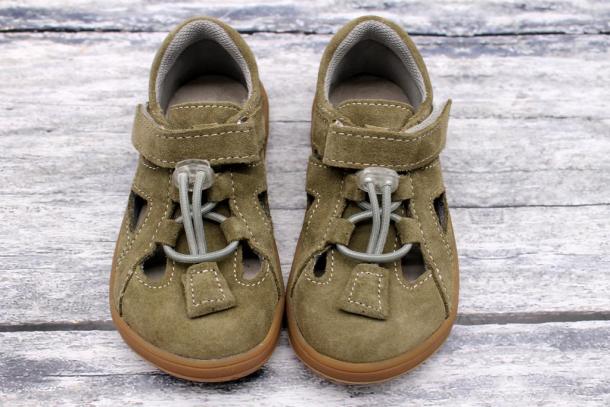 JONAP - barefoot sandálky B9/S, KHAKI