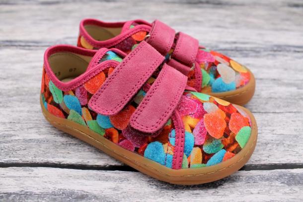 FRODDO Barefoot - textilní boty, tenisky, plátěnky, MULTICOLOR