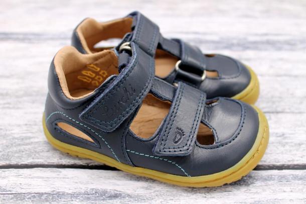 LURCHI - kožené letní boty, sandále Nando Nappa NAVY