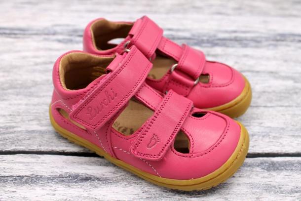 LURCHI - kožené letní boty, sandále Nando Nappa ROSA