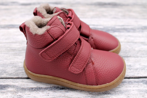 FRODDO - zimní barefoot boty 2022, BORDEAUX