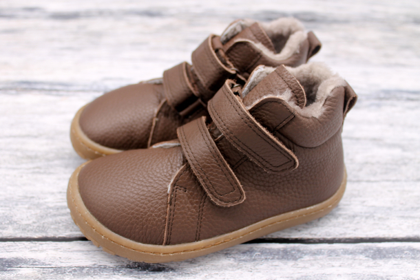 FRODDO - zimní barefoot boty 2022, BROWN