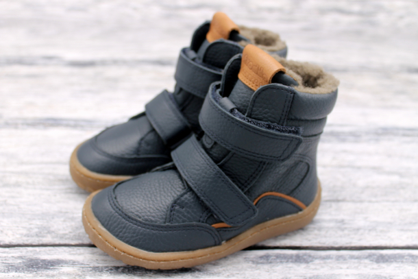 FRODDO - vyšší barefoot zimní boty 2022, BLUE