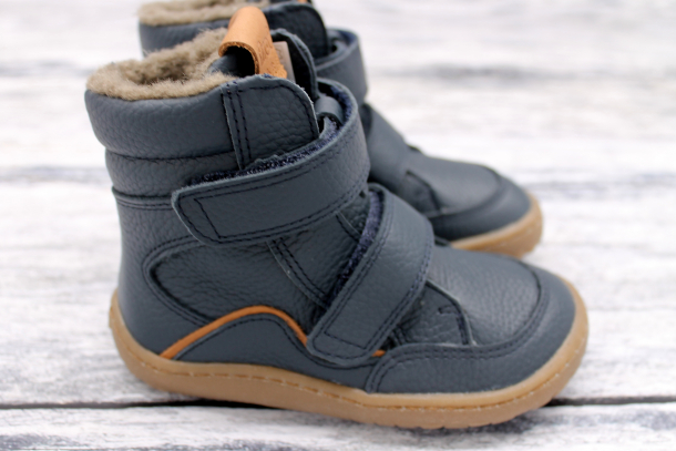 FRODDO - vyšší barefoot zimní boty 2022, BLUE