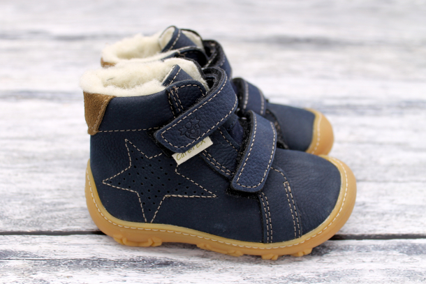 RICOSTA - zimní kožené barefoot boty s membránou DONNY SEE