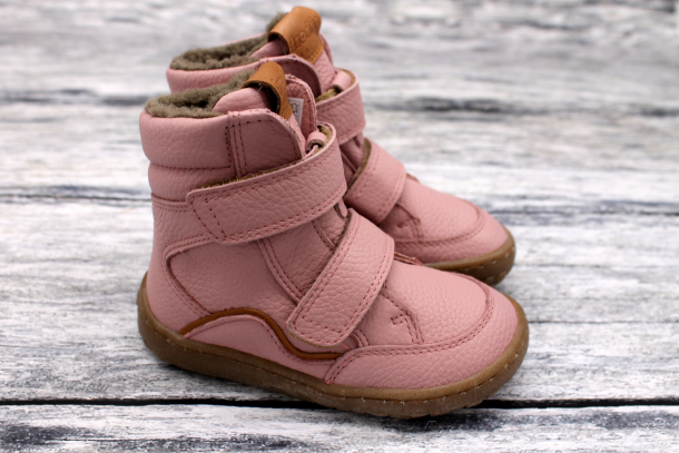 FRODDO - vyšší barefoot zimní boty 2022, PINK