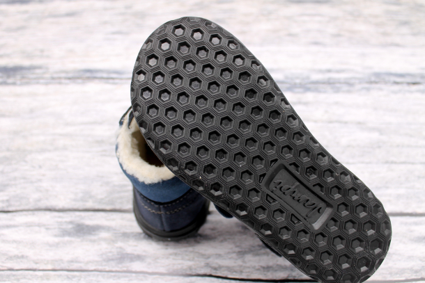 JONAP JAMPI - kožené zimní boty BRIA s membránou MODRÁ