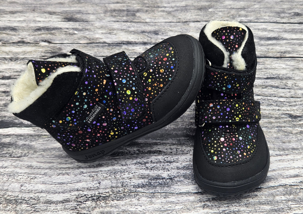 JONAP - kožené zimní boty s membránou JERRY ČERNÁ BUBLINA