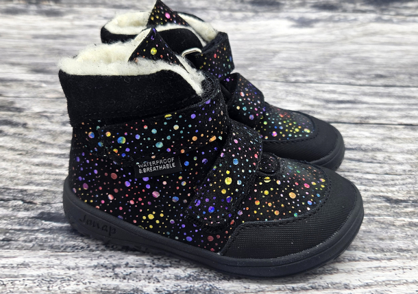 JONAP - kožené zimní boty s membránou JERRY ČERNÁ BUBLINA