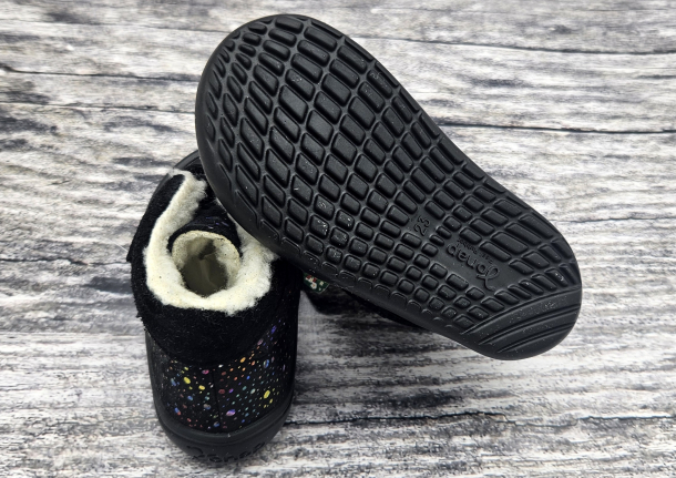 JONAP - kožené zimní boty s membránou JERRY ČERNÁ BUBLINA