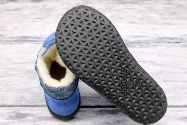 JONAP - kožené zimní boty s membránou B5 MODRÁ VLNA