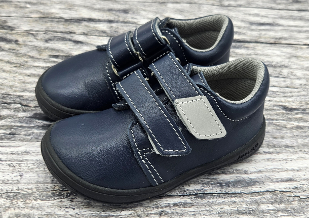 JONAP - celoroční kožené boty B1 Nappa, MODRÁ (černá podrážka)