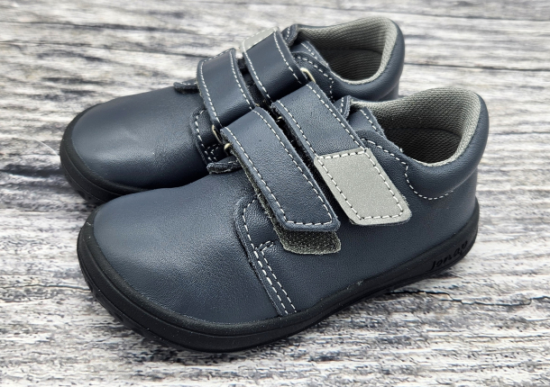 JONAP - celoroční kožené boty B1 Nappa, SHARK (černá podrážka)