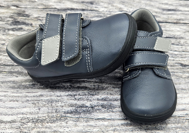 JONAP - celoroční kožené boty B1 Nappa, SHARK (černá podrážka)