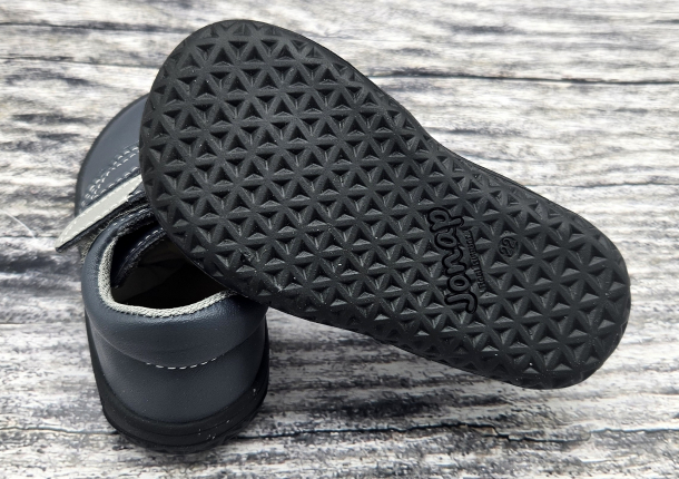 JONAP - celoroční kožené boty B1 Nappa, SHARK (černá podrážka)