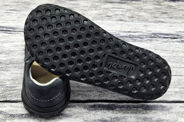 JONAP - barefoot sandálky B21 TMAVĚ ŠEDÁ