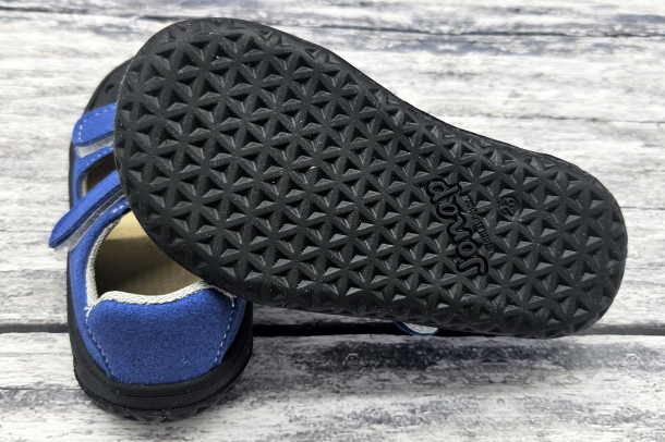 JONAP - barefoot sandálky FELLA MODRÁ microfiber