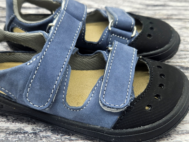 JONAP - barefoot sandálky FELLA SVĚTLE MODRÁ
