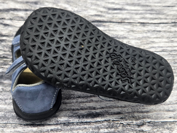 JONAP - barefoot sandálky FELLA SVĚTLE MODRÁ