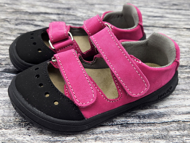 JONAP - barefoot sandálky FELLA RŮŽOVÁ