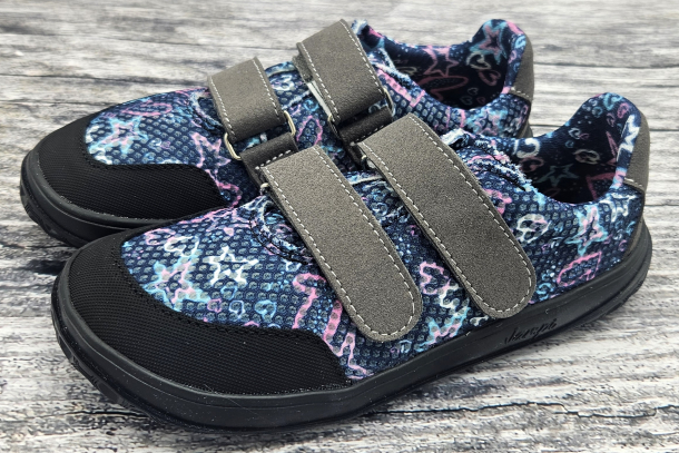 JONAP - barefoot obuv B18, MODRÁ SRDCE