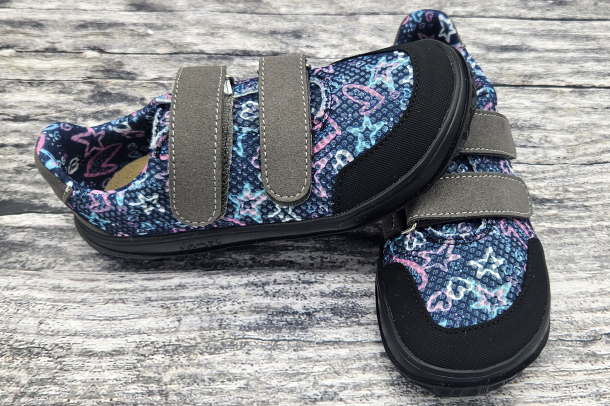 JONAP - barefoot obuv B18, MODRÁ SRDCE