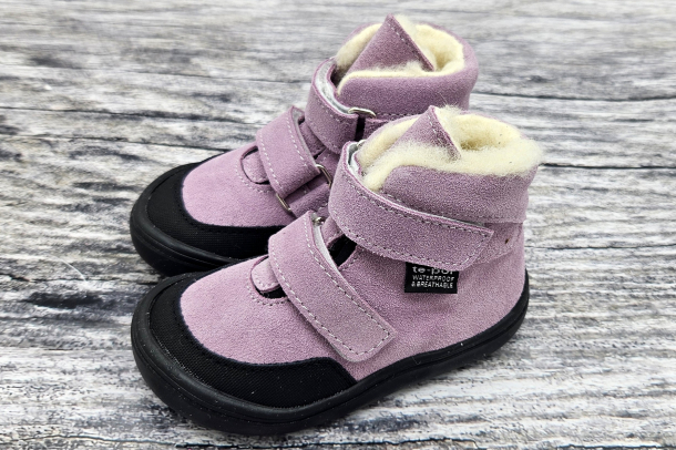 JONAP - kožené zimní boty s membránou JERRY ORCHID VLNA
