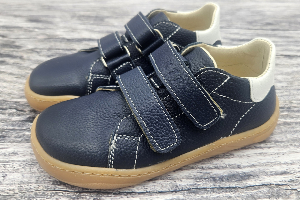 KTR - celoroční obuv KUSH MODRÁ hladká kůže