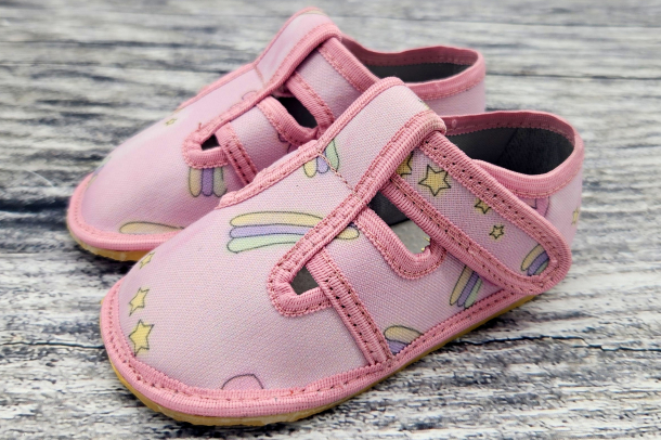 KTR - barefoot přezůvky DUHA