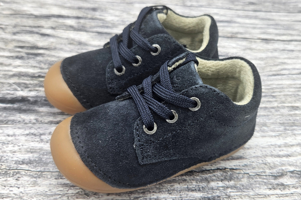 LURCHI - zateplené kožené capáčky WALLY NAVY