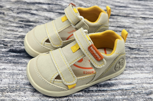 BIOMECANICS - letní barefootové boty BEIGE Y AMARILLO