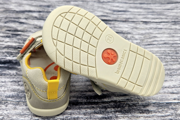 BIOMECANICS - letní barefootové boty BEIGE Y AMARILLO