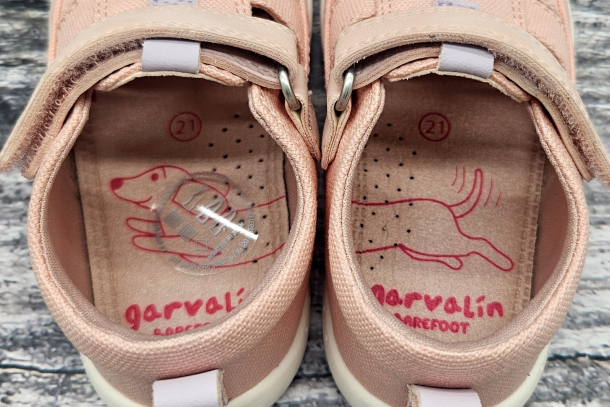 GARVALÍN - letní barefootové textilní boty sandály ROSA