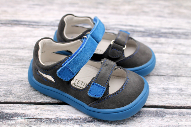 PROTETIKA - kožená letní barefoot obuv/ sandálky TERY GREY